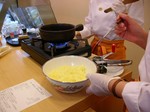 チーズフォンデュ実演1